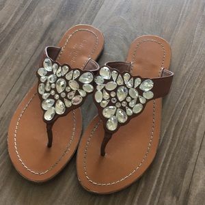 Kate Spade Cora Sandals - Cognac, Size 6